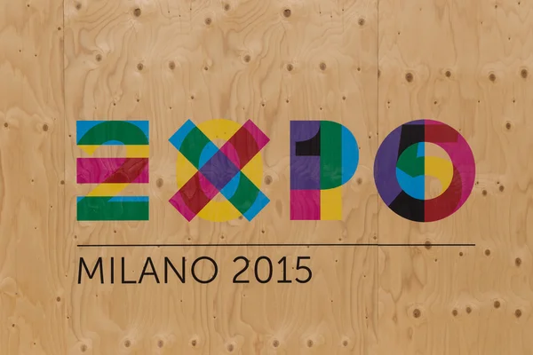 Logo, Expo 2015 Mialn, İtalya — Stok fotoğraf