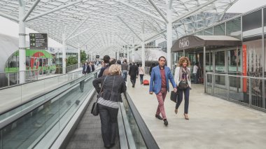 İnsanlar Tuttofood 2015, Milano, İtalya ziyaret