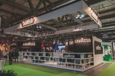 Lavazza standında Tuttofood 2015, Milano, İtalya