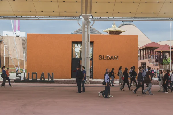 Pavilhão do Sudão na Expo 2105 em Milão, Itália — Fotografia de Stock