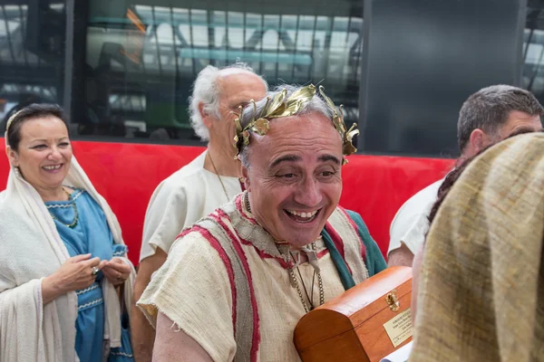 Grupo Romano Histórico en la Expo 2015 en Milán, Italia — Foto de Stock