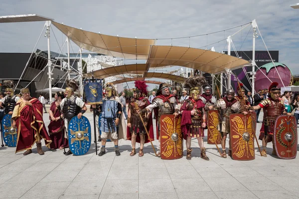 在米兰，意大利 2015 年世博会历史罗马集团 — 图库照片