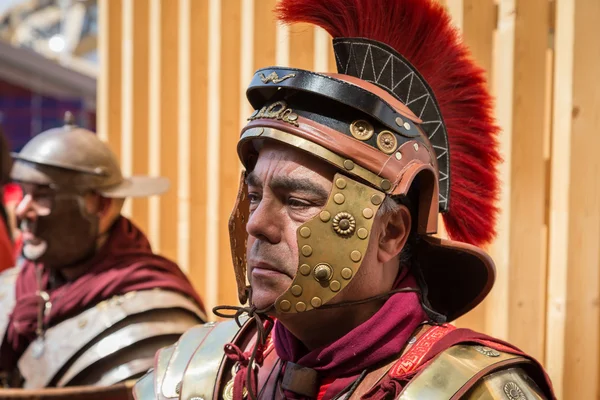Historische römische gruppe auf der expo 2015 in Mailand, italien — Stockfoto
