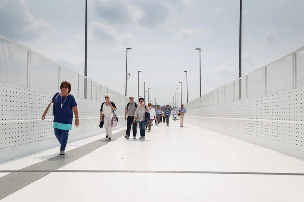 People visiting Expo 2015 in Milan, Italy — Stock Photo, Image