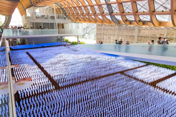 Dentro del pabellón de China en la Expo 2015 en Milán, Italia — Foto de Stock