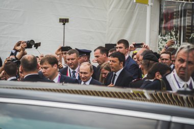 Rusya Devlet Başkanı Putin Expo 2015, Milano, İtalya ziyaret