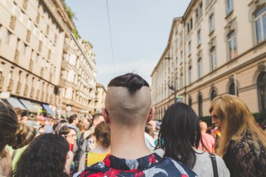 People taking part in Milano Pride 2015