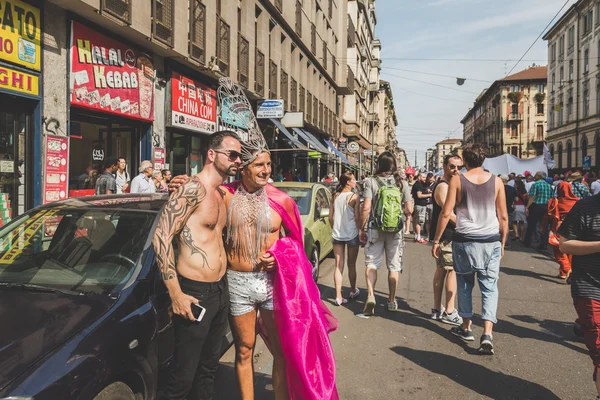 People taking part in Milano Pride 2015 — 스톡 사진