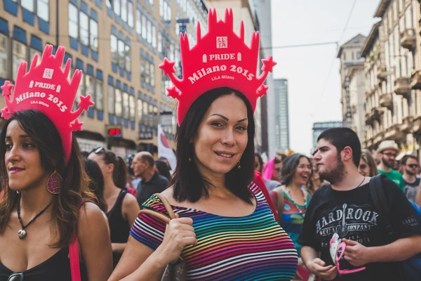 People taking part in Milano Pride 2015 — Φωτογραφία Αρχείου