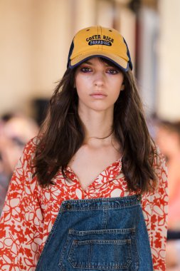 Models walking the runway in the Switzerland pavilion at Expo 20