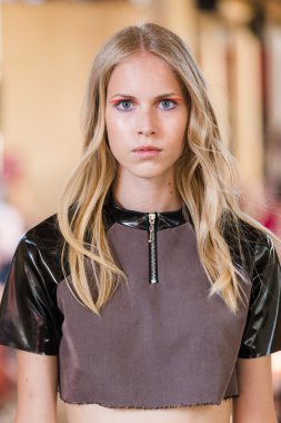 Models walking the runway in the Switzerland pavilion at Expo 20
