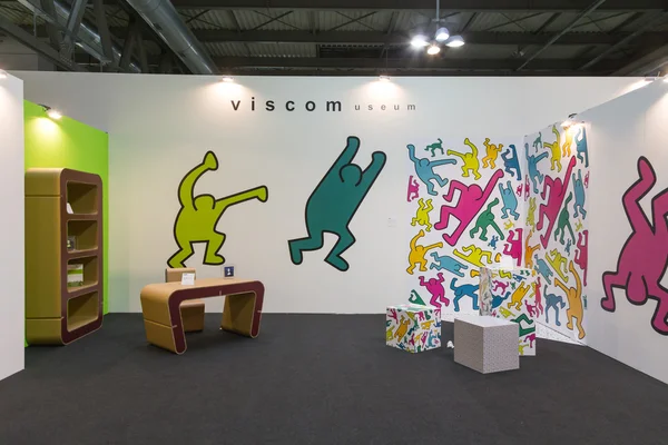 Angolo d'arte moderna a Viscom 2015 a Milano — Foto Stock