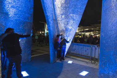 İnsan bir selfie, Expo 2015, Milano, İtalya