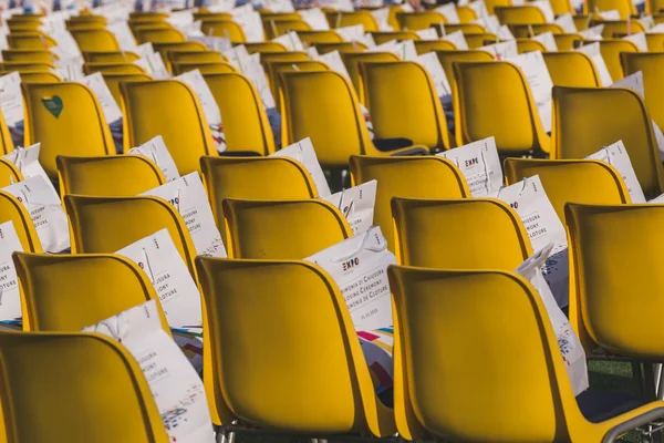 Closing ceremony bags at Expo 2015 in Milan, Italy — стокове фото