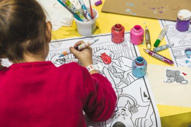 Çocuklar G giocare, Milano, İtalya gel oyun