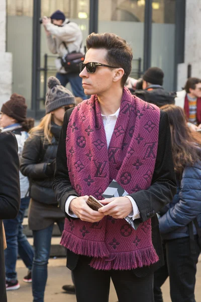 People at Milan Men's Fashion Week 2016 — Stock Photo, Image