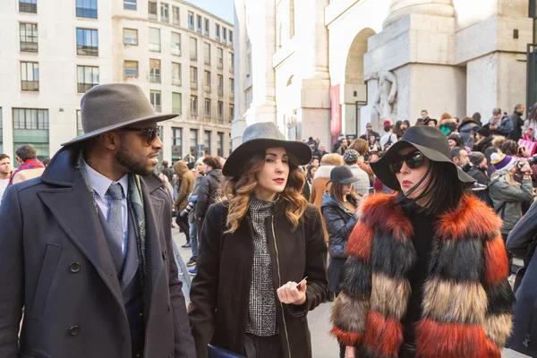 People at Milan Men's Fashion Week 2016 — Stock Photo, Image