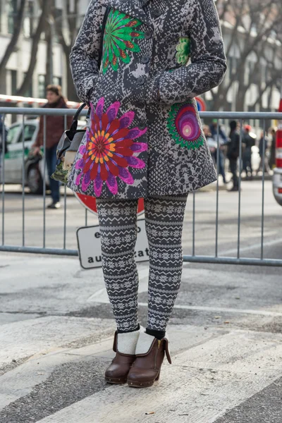 Personas en Milan Semana de la Moda Masculina 2016 — Foto de Stock