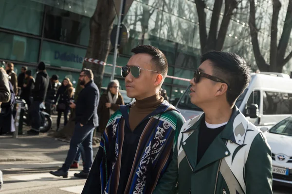 People at Milan Men's Fashion Week 2016 — Stock Photo, Image