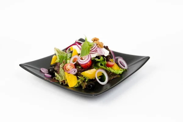 Görüntü üzerinde yemek lezzetli Yunan salatası — Stok fotoğraf