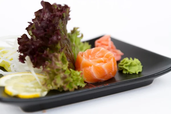Somon ile lezzetli sashimi görüntüsünü — Stok fotoğraf