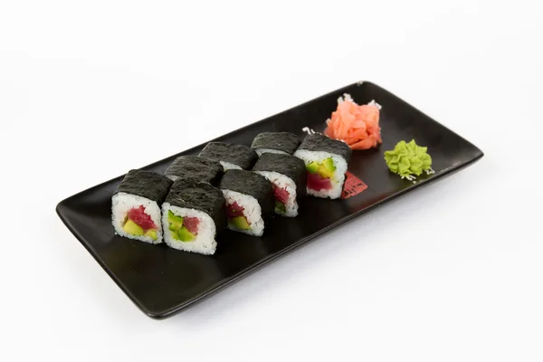 Image of tasty sushi set with tuna — Stock Photo, Image