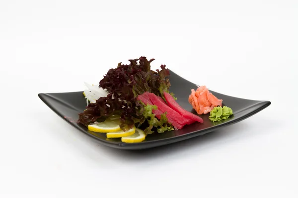 Ton balığı ile lezzetli sashimi görüntüsünü — Stok fotoğraf