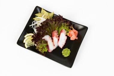 Lezzetli sashimi ostopus ile görüntü