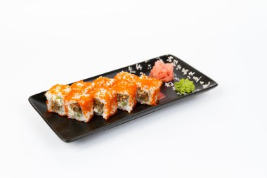 Görüntü lezzetli suşi ile Somon ayarla