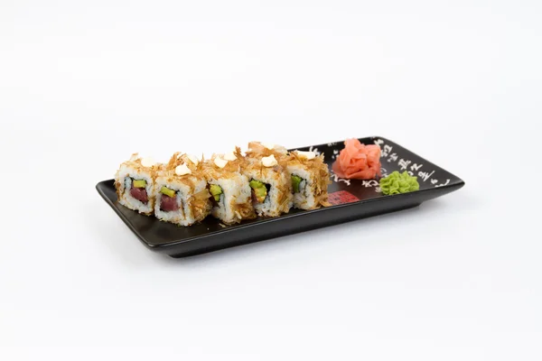 Immagine di gustoso sushi con tonno Foto Stock Royalty Free