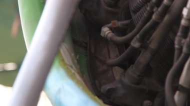 Uçak motor yakın görüntüleri