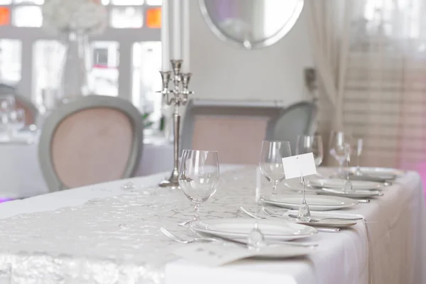 Image of of beautiful wedding table set — Stock Photo, Image