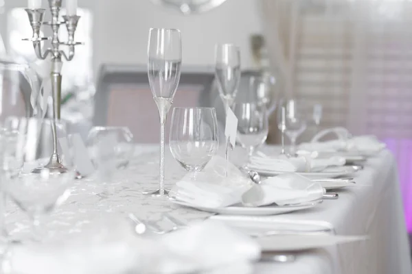 Image of beautiful wedding table set — Stock Photo, Image