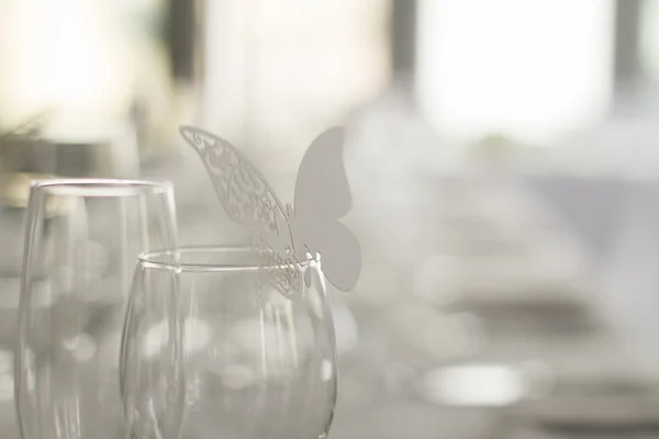 Imagen de mesa de banquete en el día de la boda — Foto de Stock