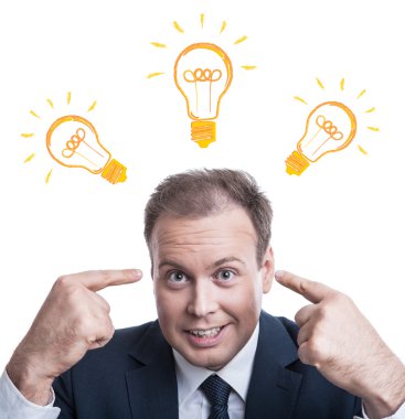 bir fikir bir beyaz bir adam portresi