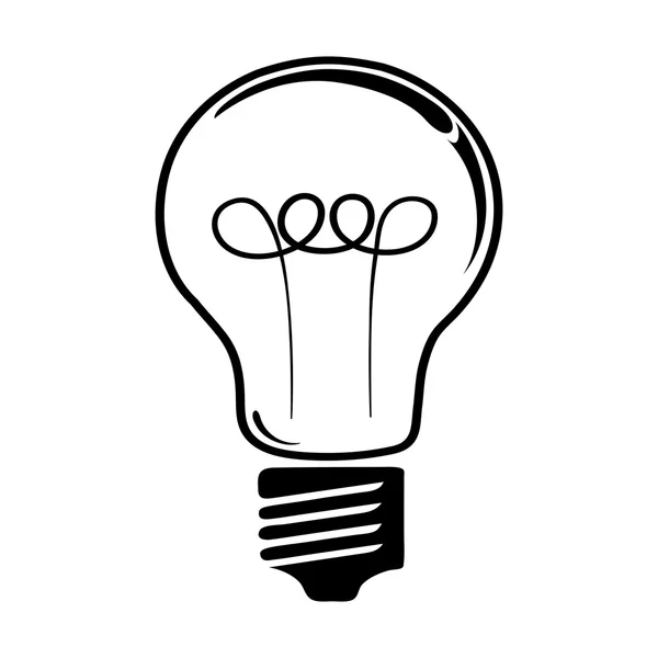 Idée ampoule symbole — Image vectorielle