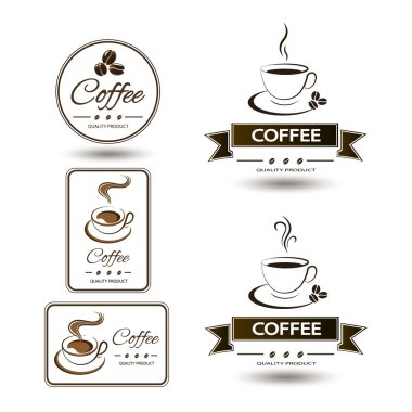 rozetleri kahve fincanı içki kümesi