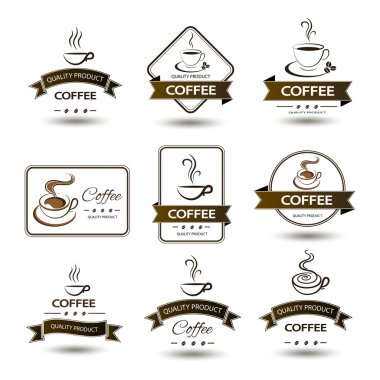 rozetleri kahve fincanı içki kümesi