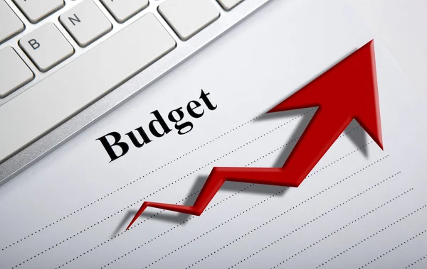 Documento con título presupuesto y diagrama —  Fotos de Stock