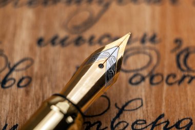 dolmakalem mürekkep metin arkaplanı yakın plan