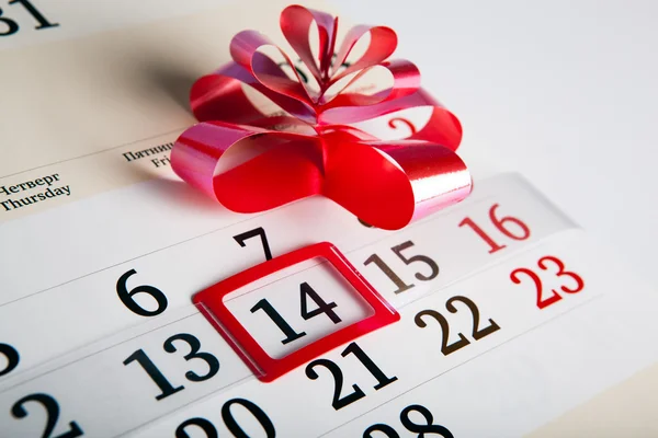 カレンダーの日の数字をクローズ アップ — ストック写真