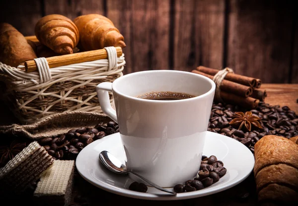 Káva Zátiší s šálkem kávy — Stock fotografie