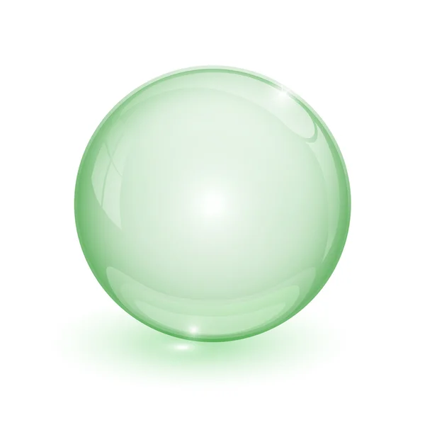 Green bubble 3d — Stock Vector