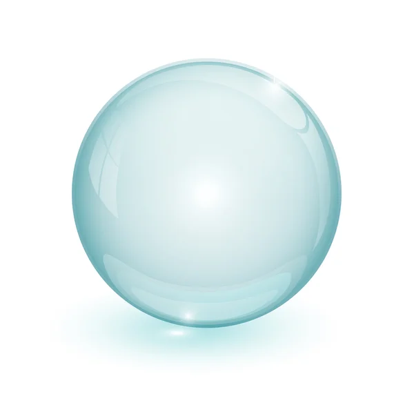 Burbuja azul 3d — Vector de stock