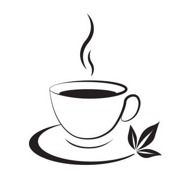 Çay Kupası simge siyah