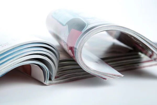 Stack of magazines on the table — Stock Photo, Image