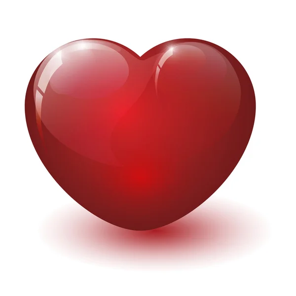 Rosso cuore lucido — Foto Stock