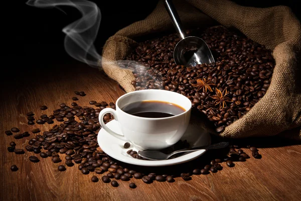 Kávé csendélet — Stock Fotó