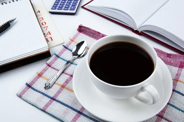 Negocios naturaleza muerta desayuno — Foto de Stock