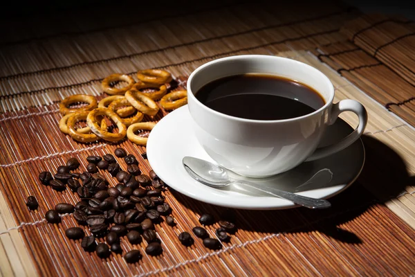 Koffie stilleven op een tafel — Stockfoto